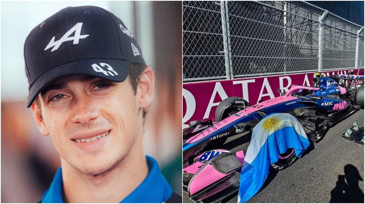 Franco Colapinto le mandó un mensaje especial al comisario que le dio una bandera argentina en el final del GP de España