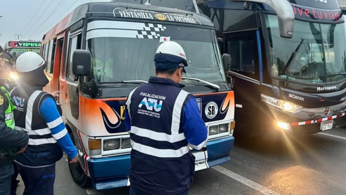 ATU ha retirado de circulación más de 500 vehículos informales en Lima y Callao durante 2026