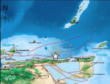 Sismo de magnitud 3,2 en Güiria