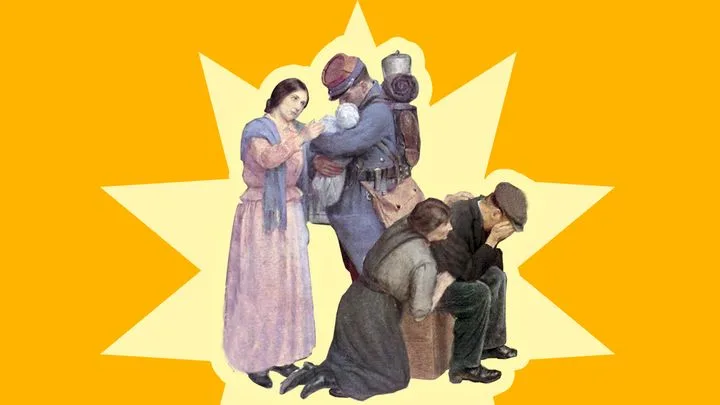 Août 1914 : les larmes de la séparation