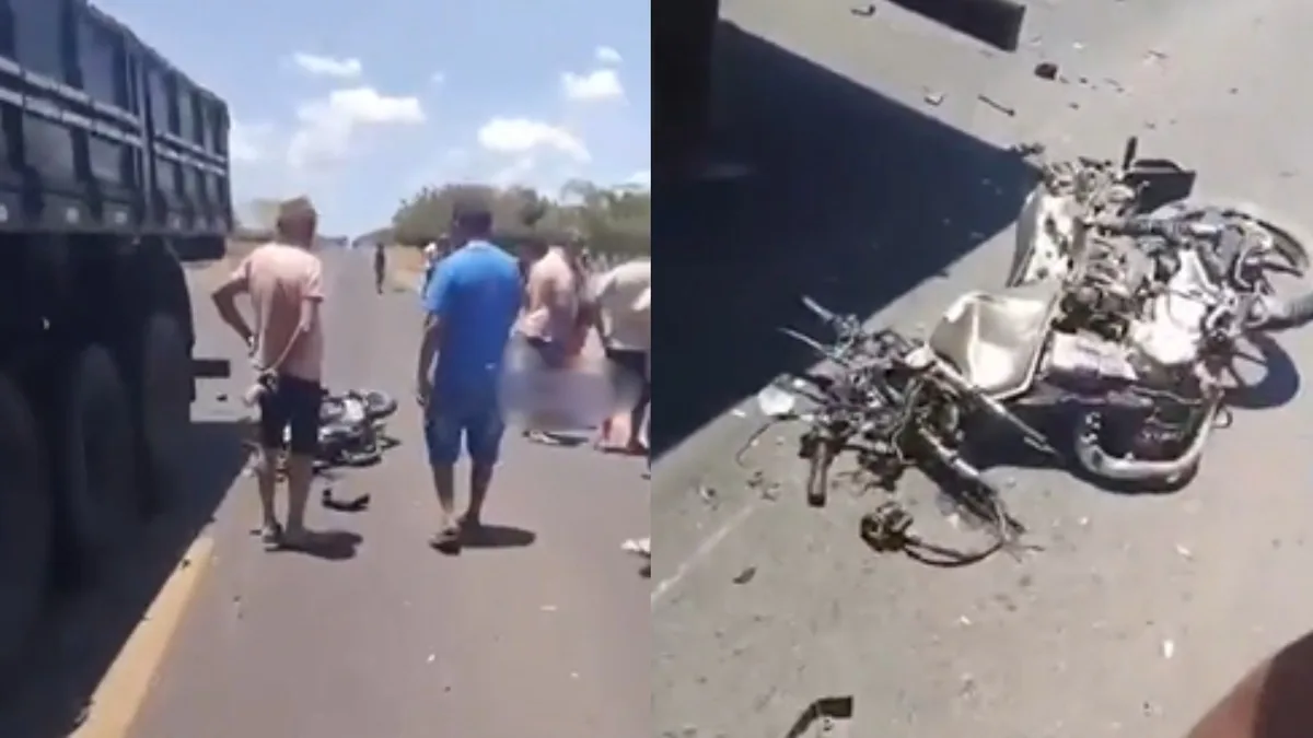 Acidente entre moto e carreta deixa uma pessoa morta na BR-020, no Piauí