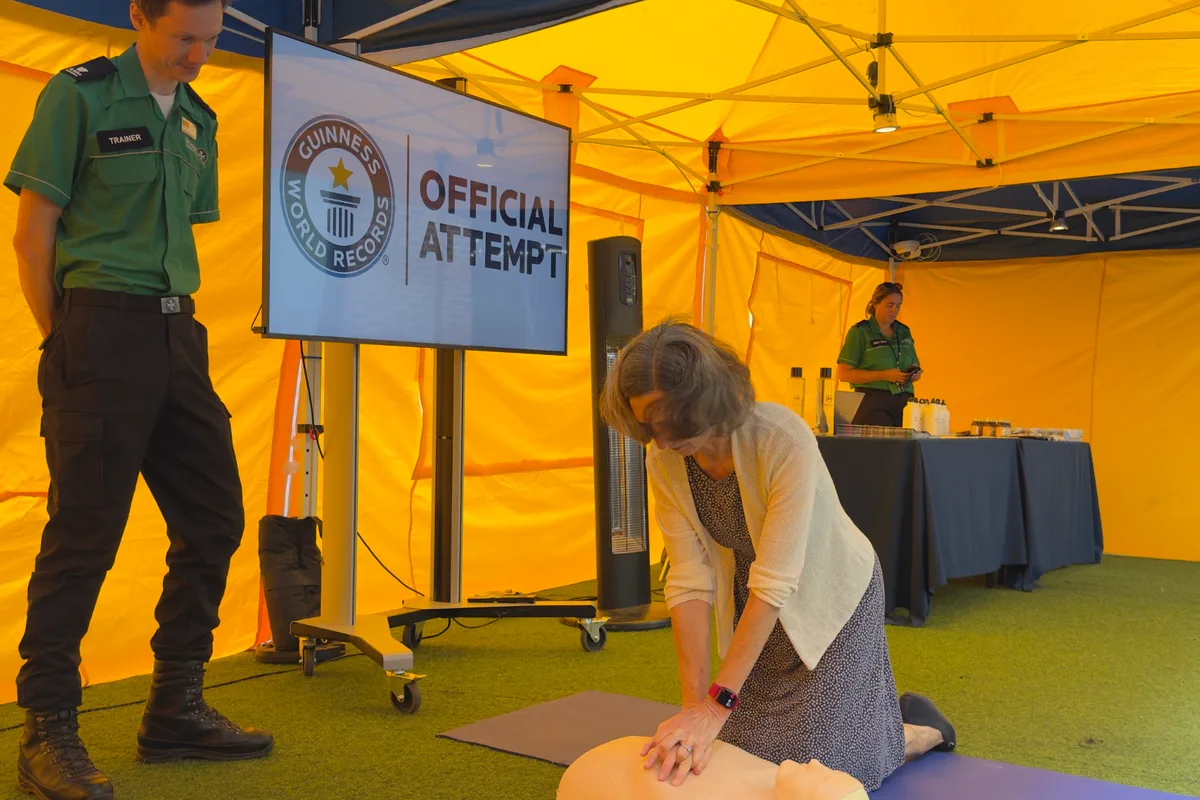 Thousands turn out to smash life-saving CPR world record