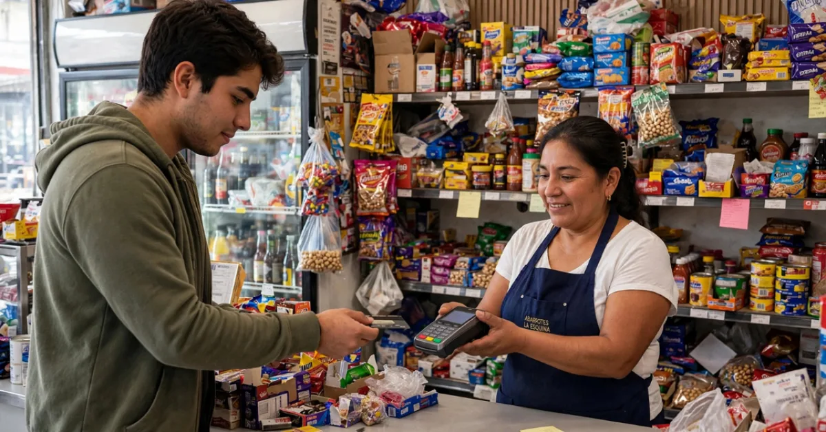 Los jóvenes gastan 22% más en la tiendita de la esquina cuando pagan con tarjeta