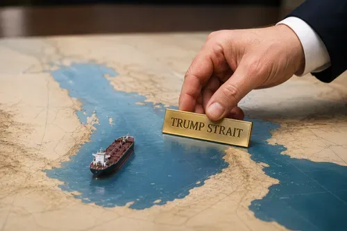 Trump floats renaming Strait of Hormuz ‘Trump Strait’ amid Iran clashes