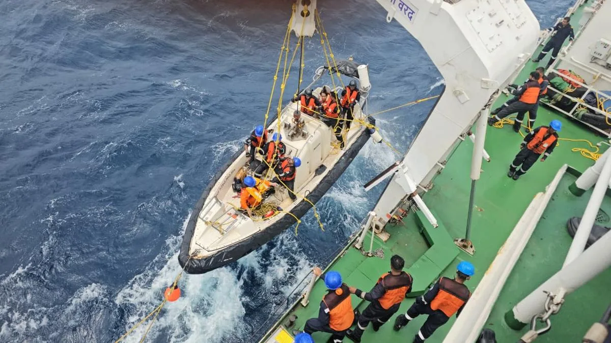 Two rescued Chinese crew members of sunken Panama-flagged vessel brought to Odisha’s Paradip
