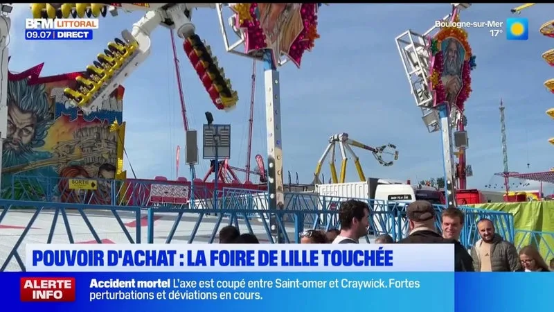 La foire de Lille touchée par la baisse du pouvoir d'achat