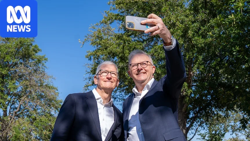 Albanese visits Apple HQ, warns Australia can't sit on sidelines of AI race