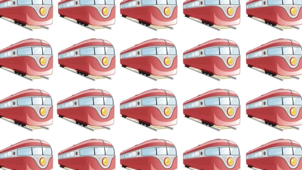 Augentest: Suchbild: Erkennen Sie den einzigartigen Zug in nur 25 Sekunden?
