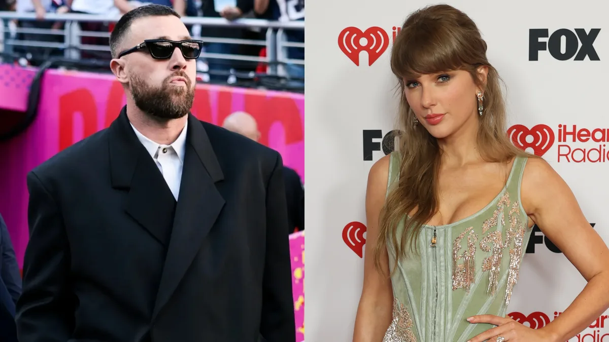 Travis Kelce fala pela primeira vez sobre casamento com Taylor Swift e faz declaração apaixonada; assista Travis Kelce fala pela primeira vez sobre casamento com Taylor Swift e faz declaração apaixonada; assista