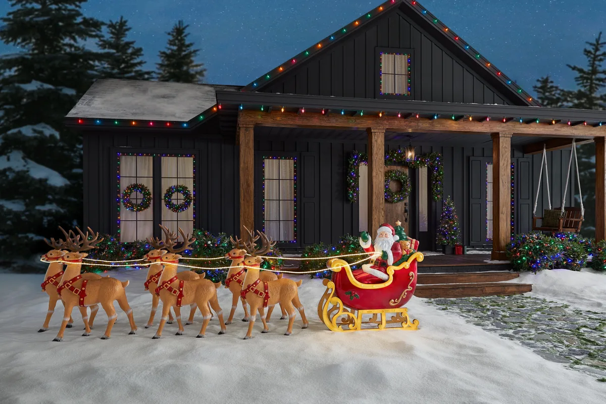 Home Depot is kicking off the holidays with a 10-foot polar bear and a Santa you control from your phone