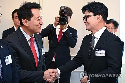 오세훈·한동훈, '장동혁 당협 직선제·징계 정치' 나란히 비판