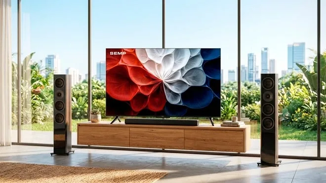 Tela grande acessível: Smart TV SEMP TCL com 65" e Google em oferta por menos de R$ 3 mil