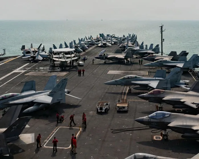US aircraft carrier arrives in Middle East to relieve troubled USS Lincoln