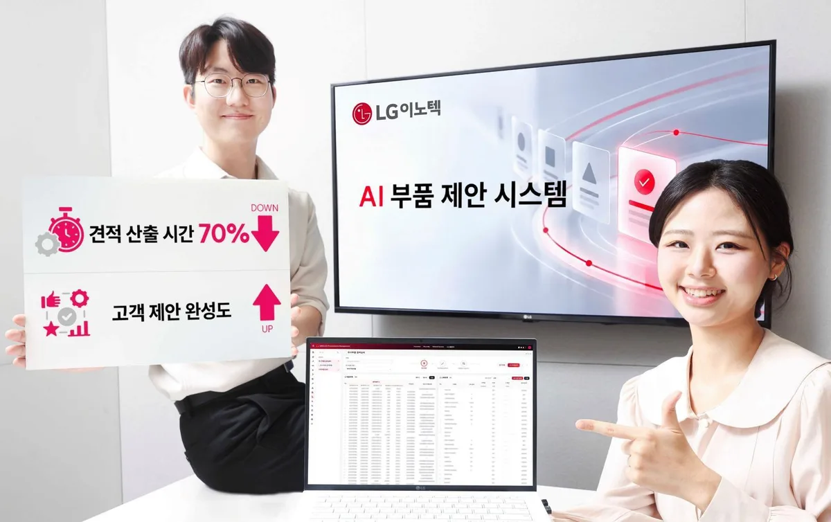 LG이노텍, AI로 부품 찾고 가격 예측…견적 산출시간 70% 단축