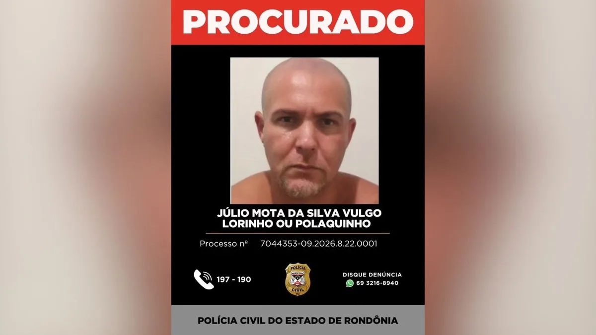 Homem é preso por homicídio em Porto Velho; segundo suspeito é procurado