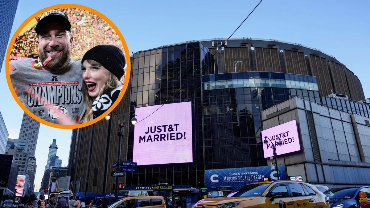 Travis Kelce revela por qué su boda con Taylor Swift se celebró en el Madison Square Garden