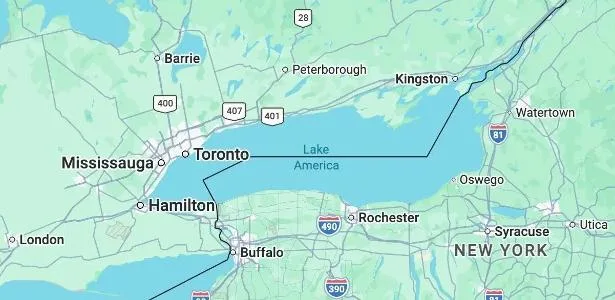 Google Maps muda nome do lago Ontário para lago América sob ordem de Trump