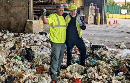 She lost her rings. Her husband scoured mountains of trash to find them