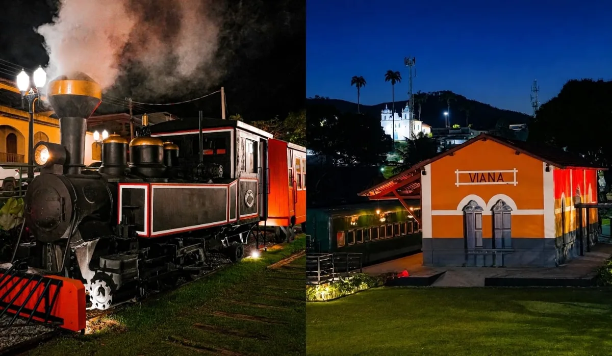 Estação de Viana reabre com restaurante e Maria-Fumaça; veja como ficou
