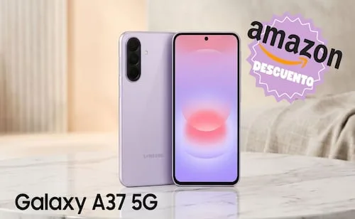 Samsung Galaxy A37 5G Lavanda 256GB; pantalla Super AMOLED y cámara de 50 MP con 30% off en Amazon