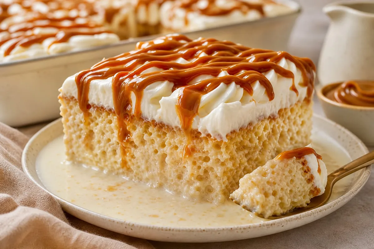 Pastel de tres leches con dulce de leche: el postre cremoso que hará que todos pidan otra rebanada