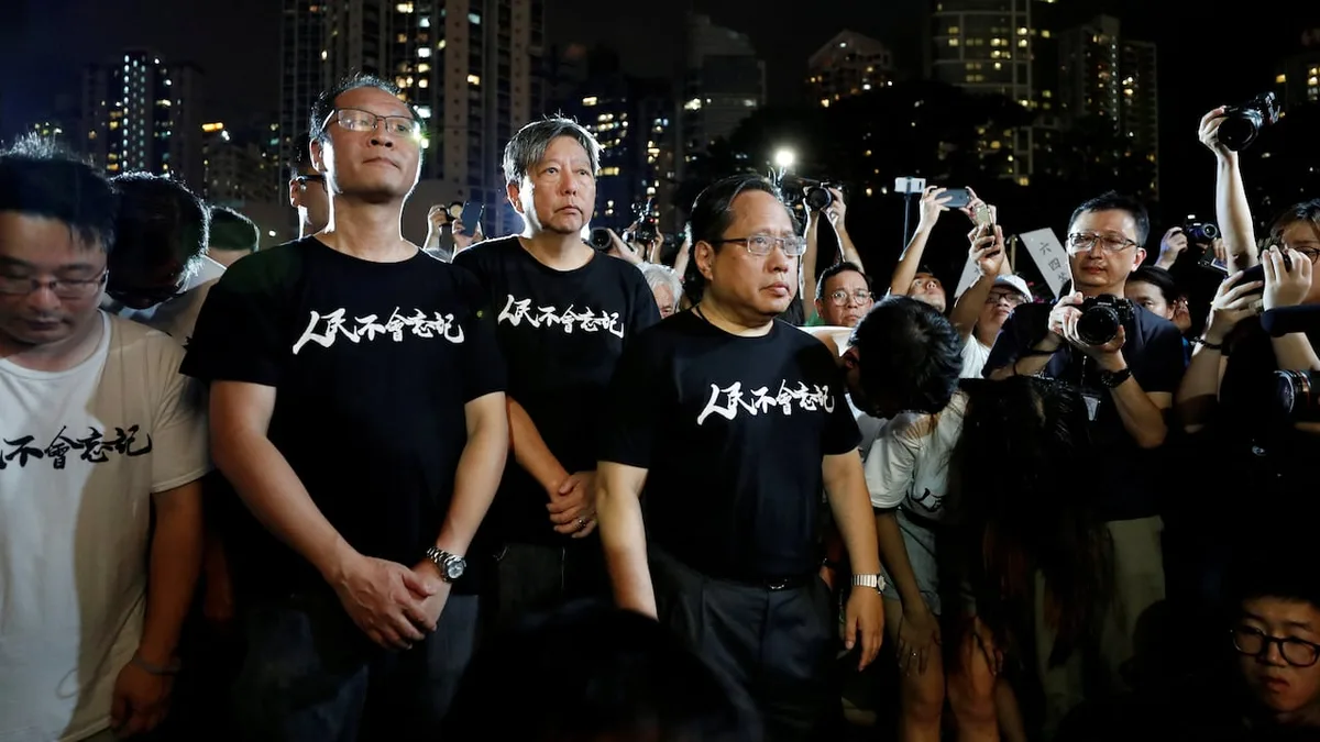 More Tiananmen vigil activists sentenced to prison in Hong Kong security case