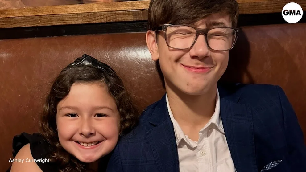WATCH: Friends of boy who died rally around his sister on 1st day of school