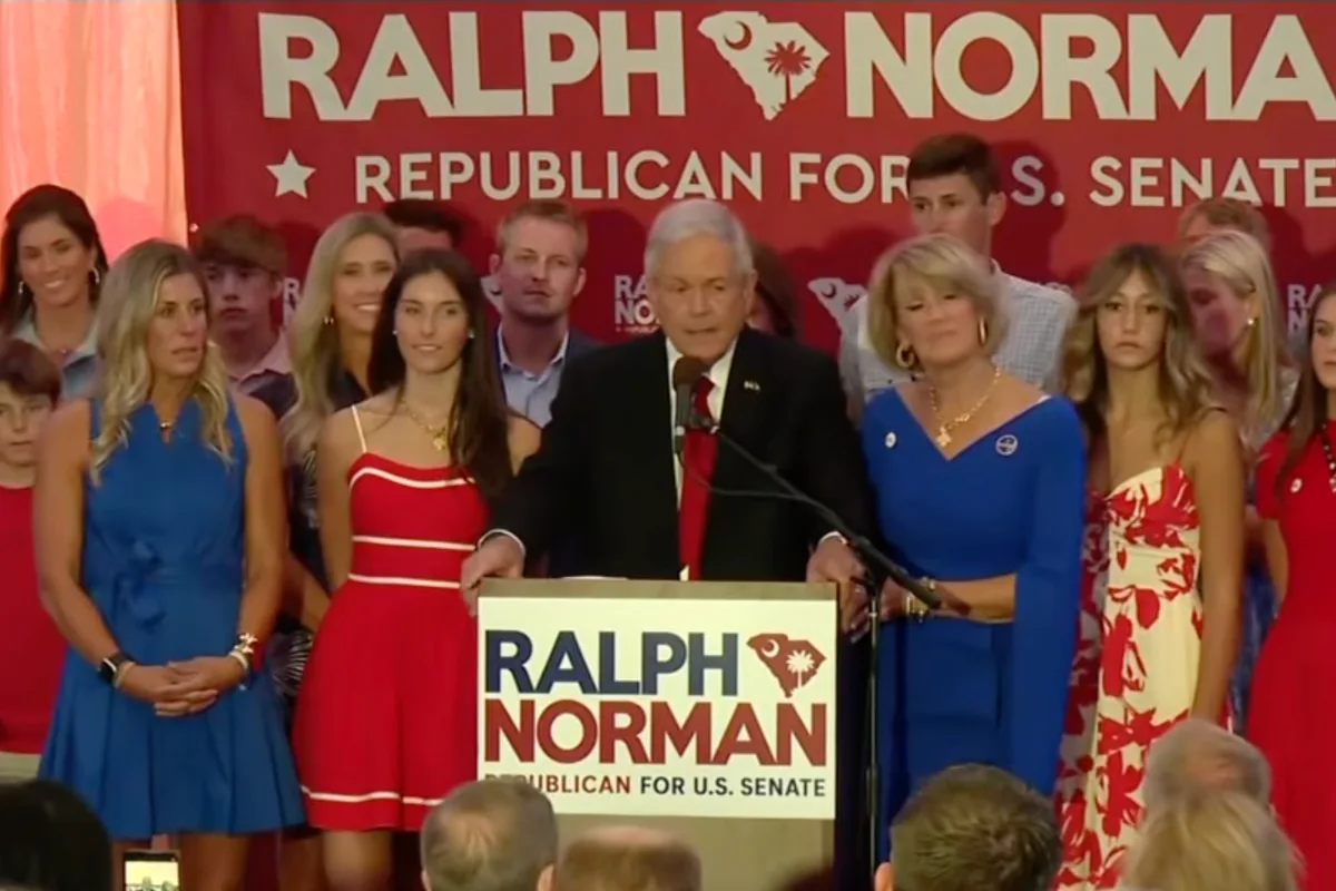 Crowd boos mention of Trump in losing Republican’s concession speech