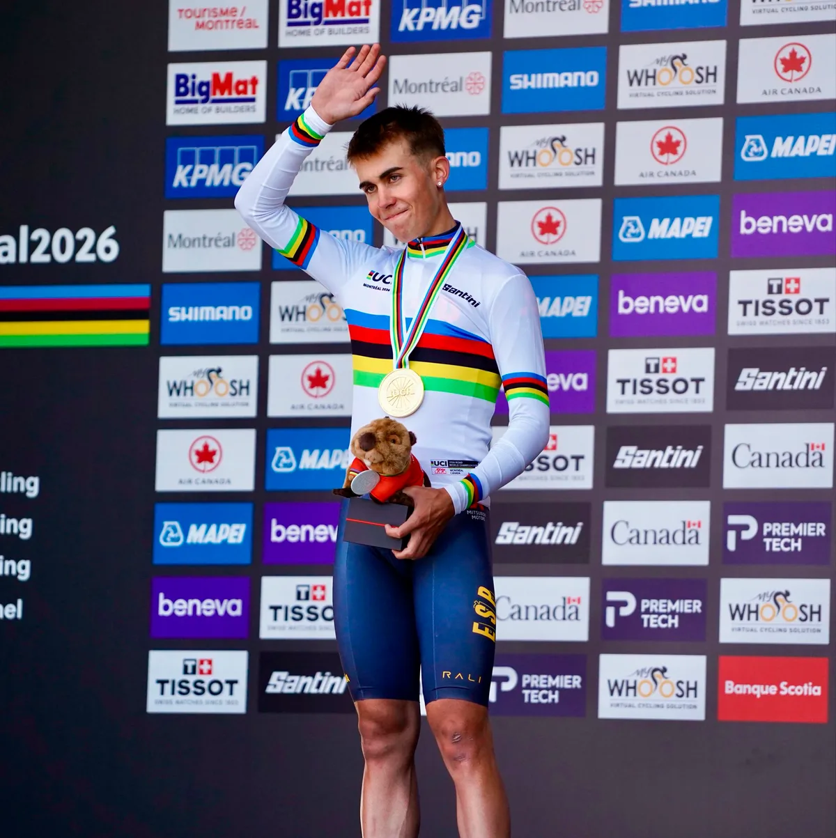 Benjamín Noval gana el oro en el Mundial de contrarreloj júnior y se consagra como la gran esperanza del ciclismo español