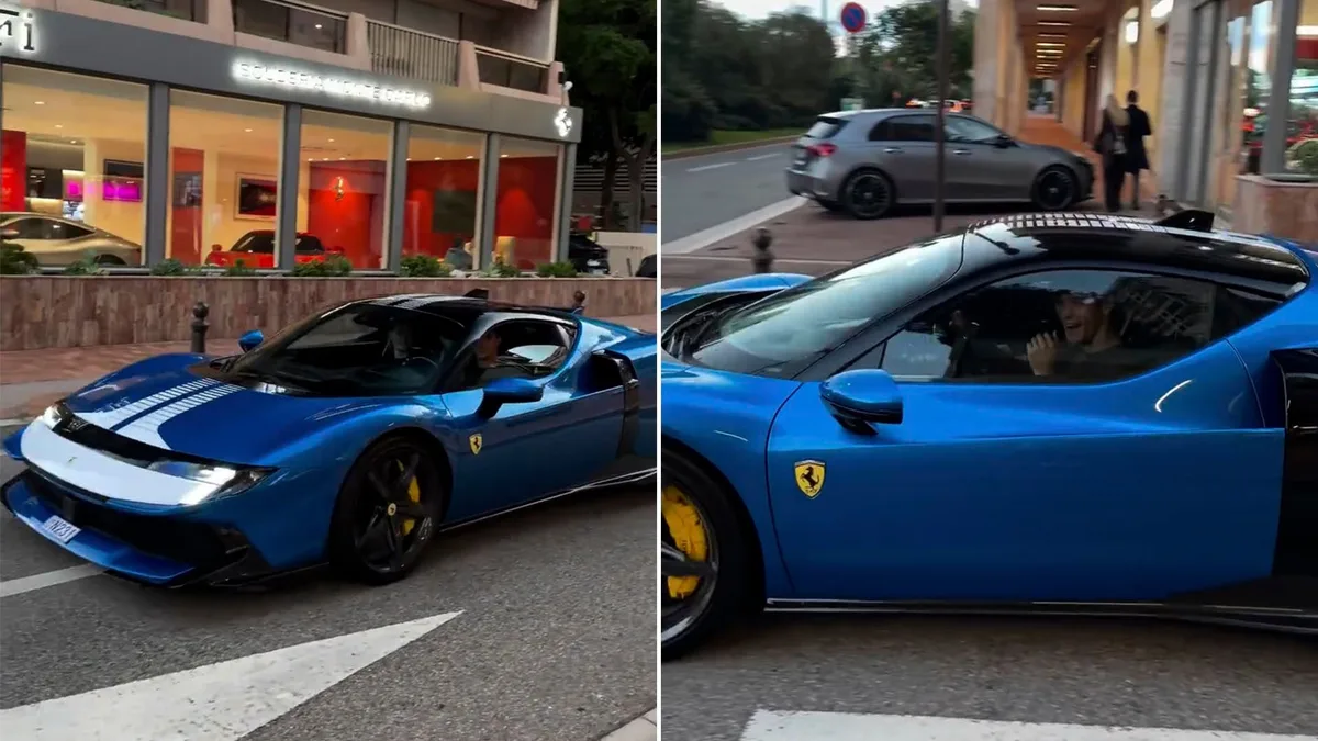 Una figura de la Fórmula 1 sorprendió con una Ferrari de 1.050 caballos en las calles de Mónaco: su impactante valor