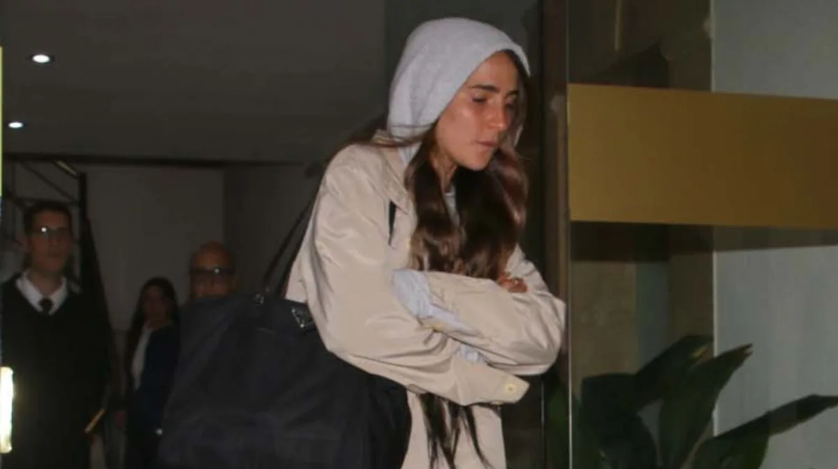 Las fotos del último adiós a Piero: el dolor de su nieta Ámbar de Benedictis