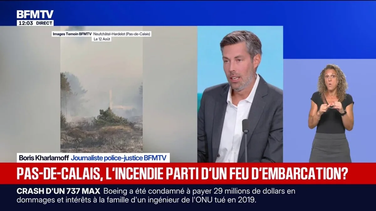 Pas-de-Calais: l'incendie a pris dans une "zone de base d'attente des migrants", selon le directeur de cabinet du préfet