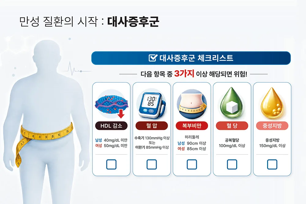 혈관 청소부 'HDL', 대사증후군→심근경색 연결 막는다