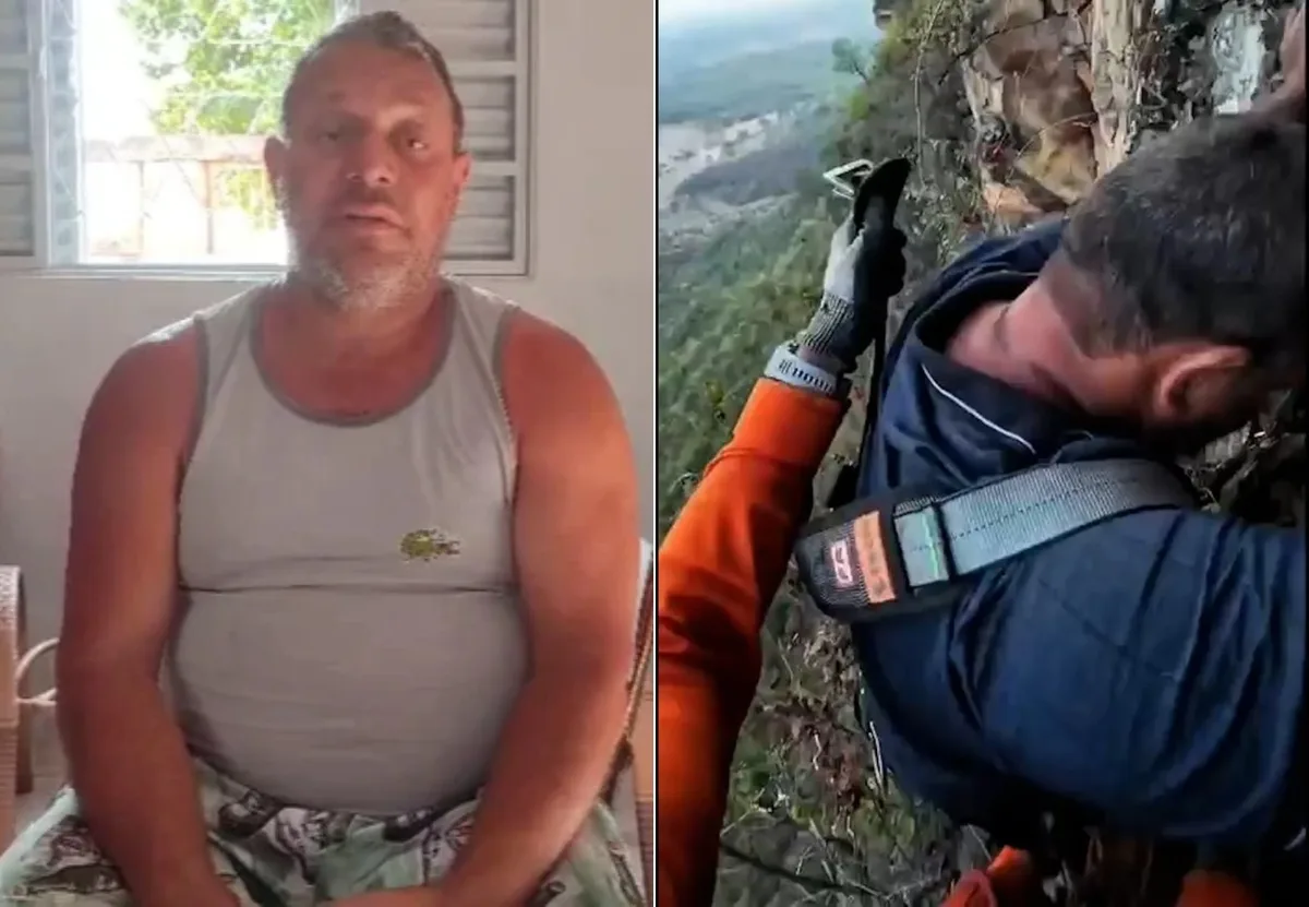 Turista que escorregou de serra no TO se agarrou em arbustos para não cair de penhasco: 'Me arranhei todo'