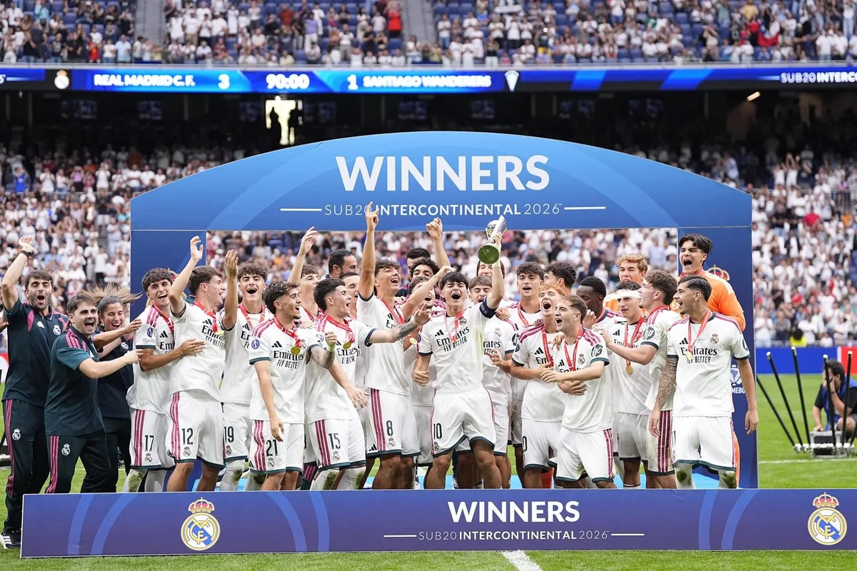 El Real Madrid se proclama campeón de la Copa Intercontinental Sub-20 tras ganar 3-1 al Santiago Wanderers