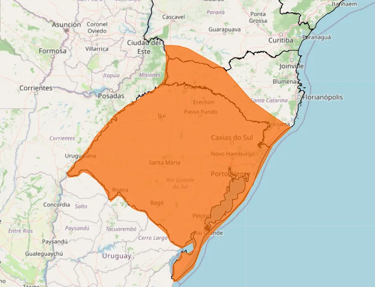Ciclone extratropical no Sul coloca Paraná em alerta e traz frio de 4ºC