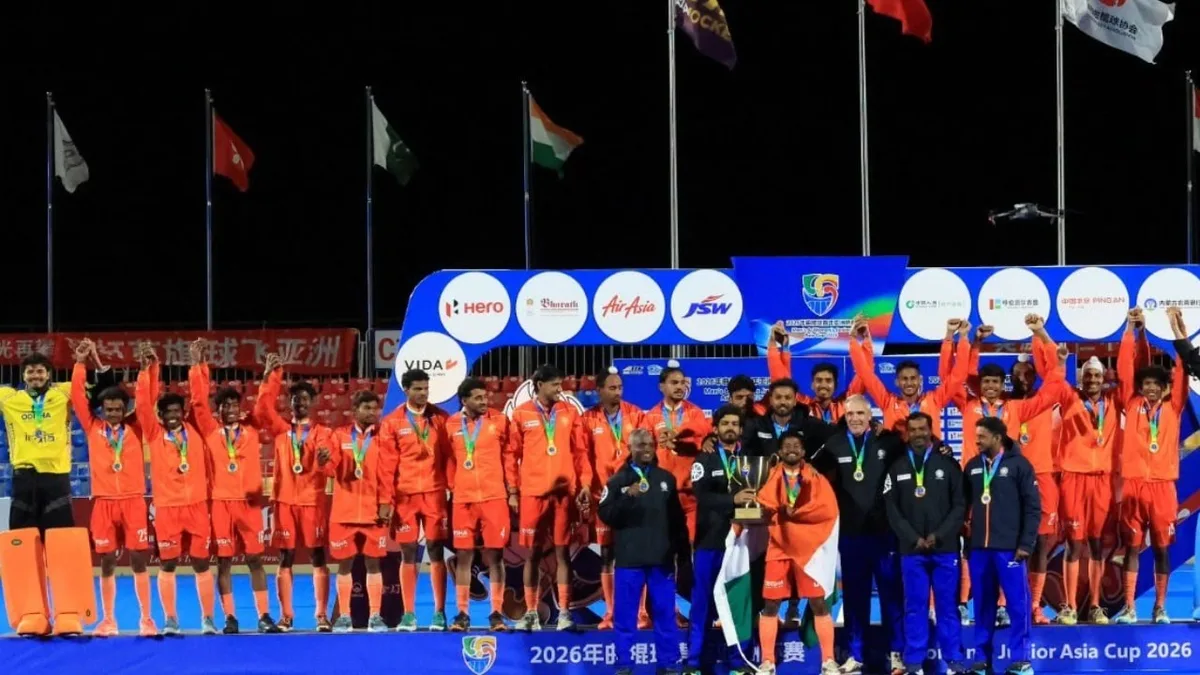 India Crowned Hockey Men's Junior Asia Cup Champions With 4-1 Win Over South Korea