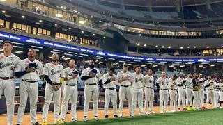 LVBP: Leones rindió homenaje a víctimas del terremoto