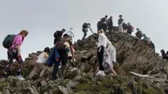 I couldn't reach Wales' highest summit because people jumped the queue