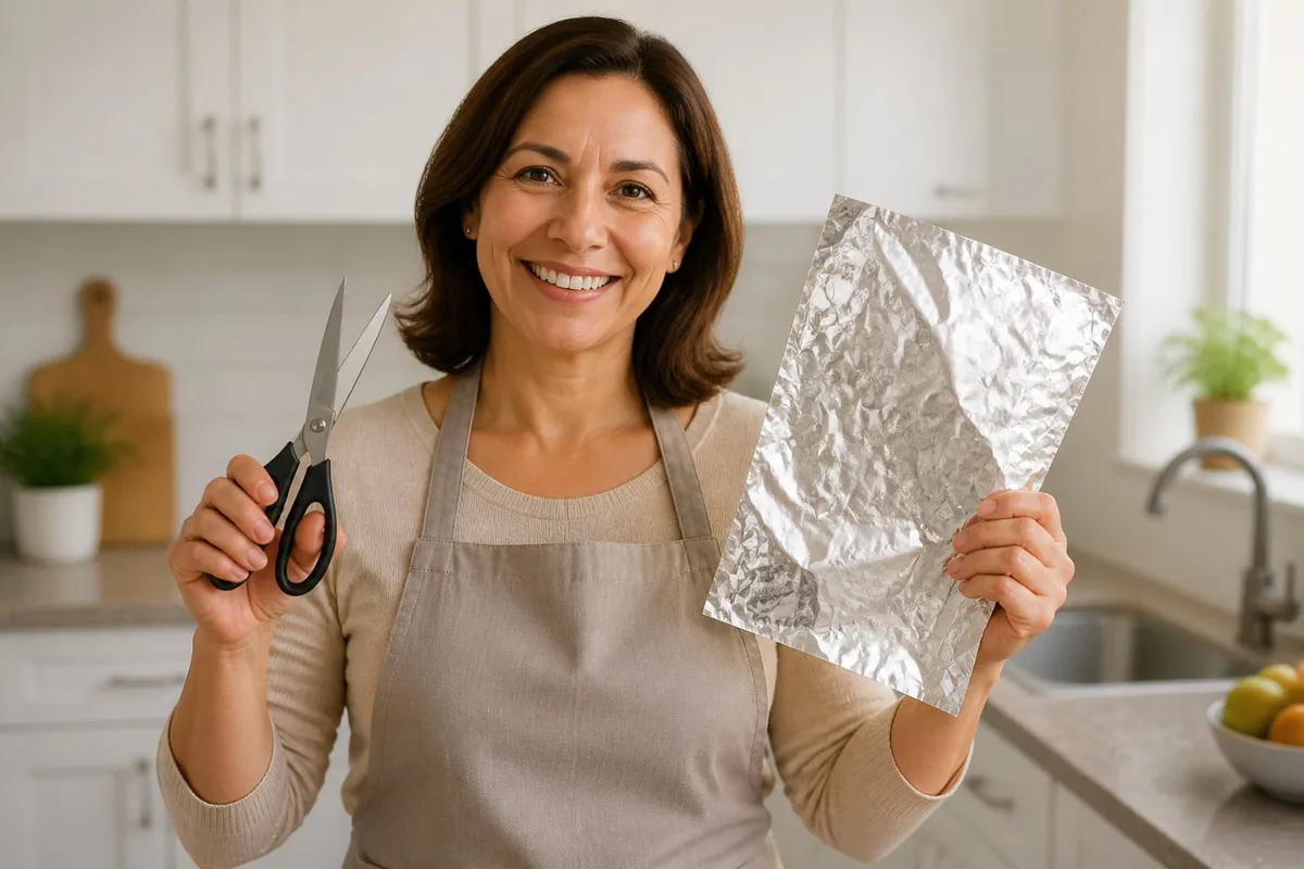 Cómo afilar tijeras en casa con papel aluminio: un truco útil y seguro
