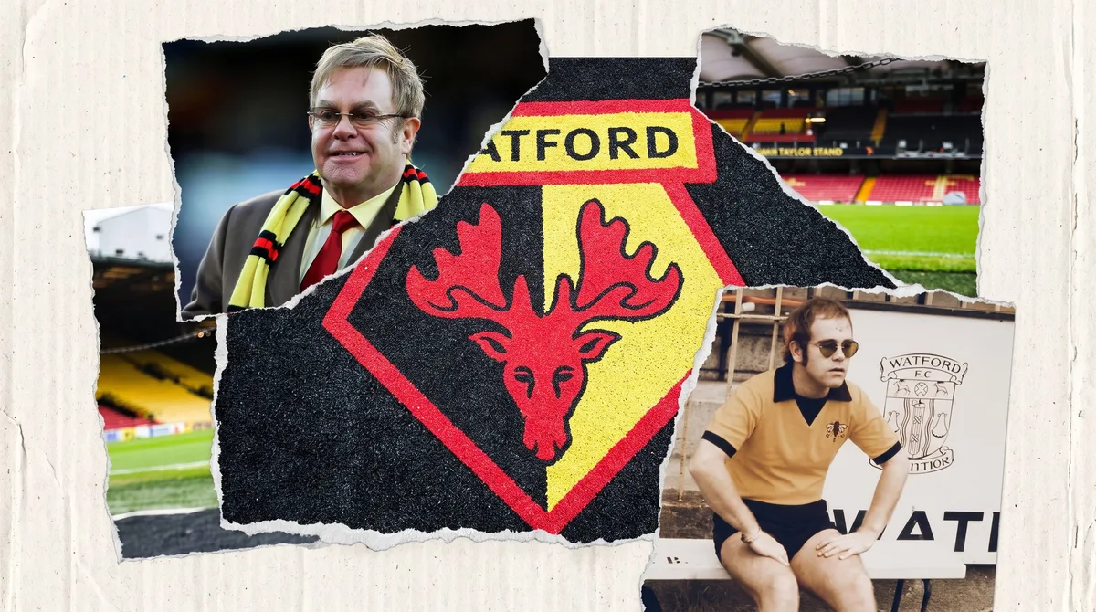 Elton John y el Watford, un amor de décadas: la historia del ícono que apostó su fortuna por un club de barrio