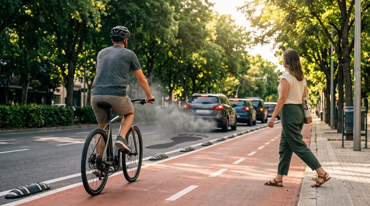 Cómo reducir tu huella de carbono cambiando tu medio de transporte