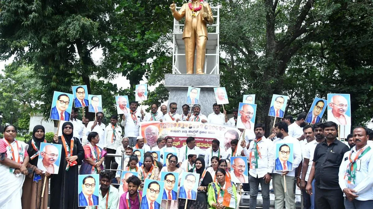 Congress protests over ‘purification’ of stage after Kharge’s speech, FIR against Rahul Gandhi