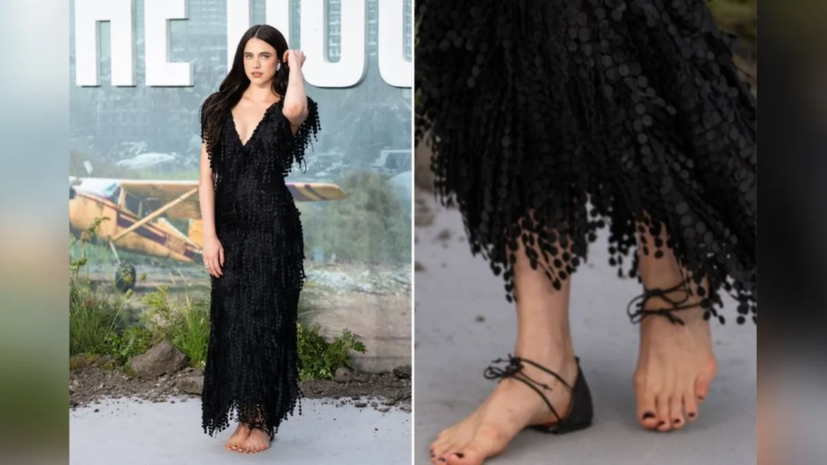 Margaret Qualley: Sie trägt Chanel-Sandalen ohne Sohle