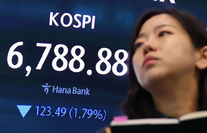 엔비디아 훈풍 무색…코스피 1.79% 하락 마감