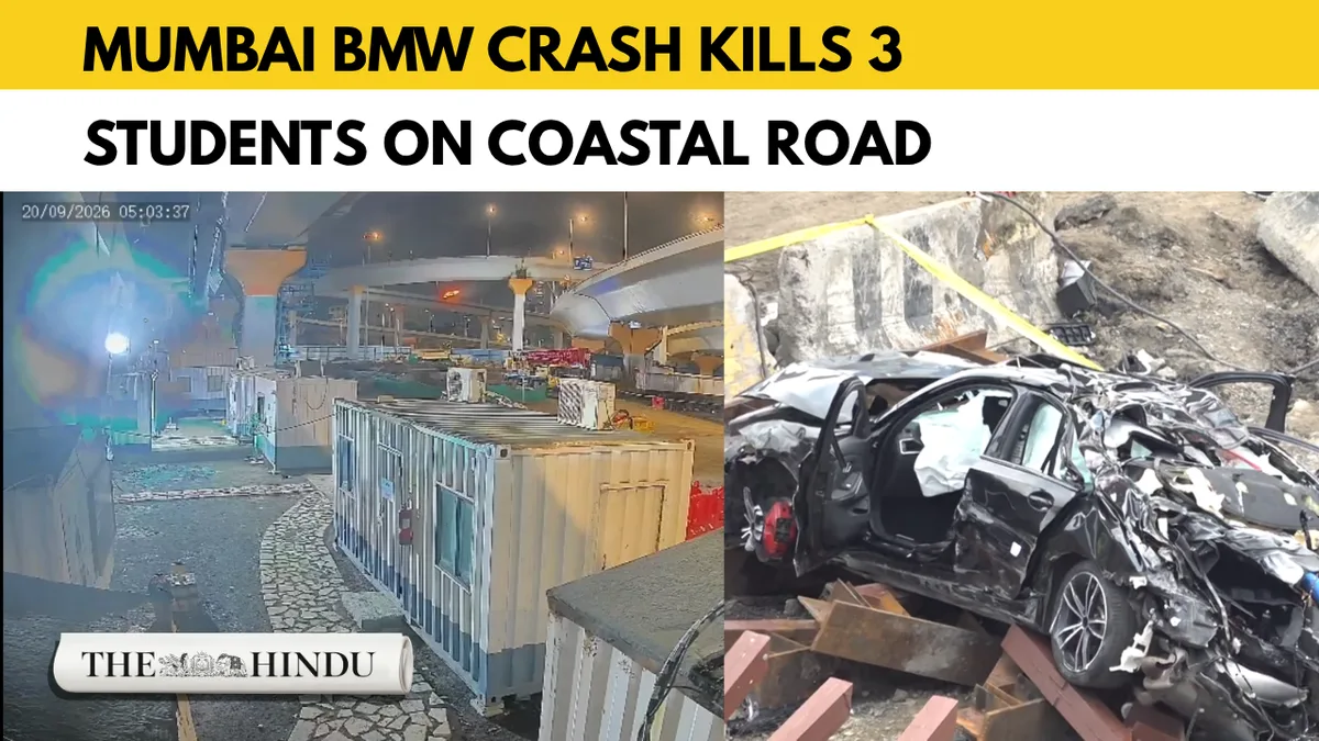 Mumbai Coastal Road crash: Three students killed as BMW plunges 75 feet
