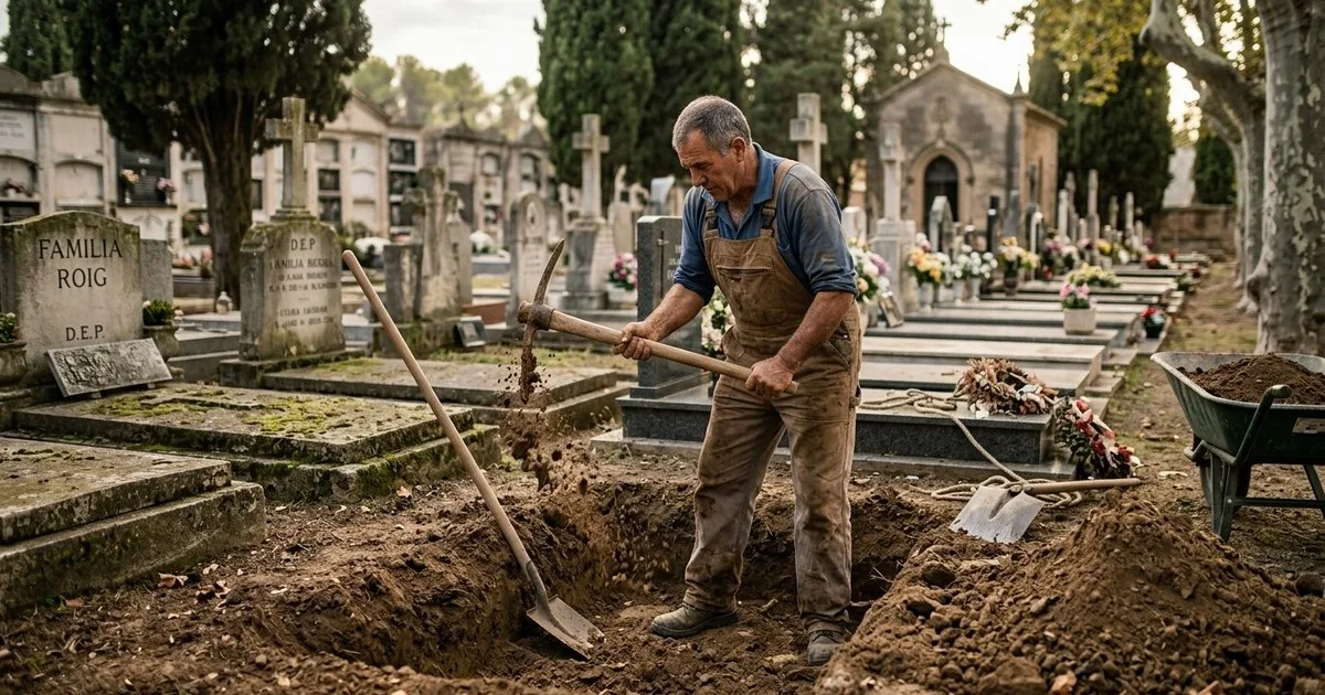 Albert Gaja, sepulturero: “Cuando abrimos un nicho, a veces aparecen cuerpos momificados, porque el sol seca el cuerpo y no llega a descomponerse”
