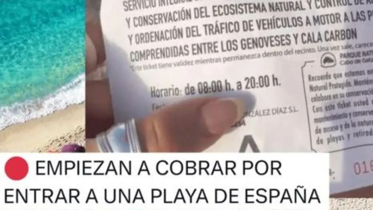 No se cobra por entrar a una playa en España: la tasa es por acceder en coche