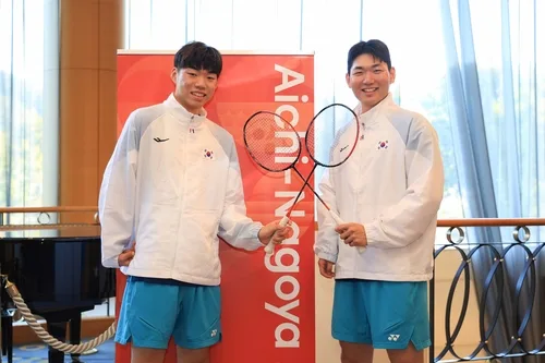 나고야에 뜬 '이정후'…배드민턴 이정수·이승후, 금메달 도전