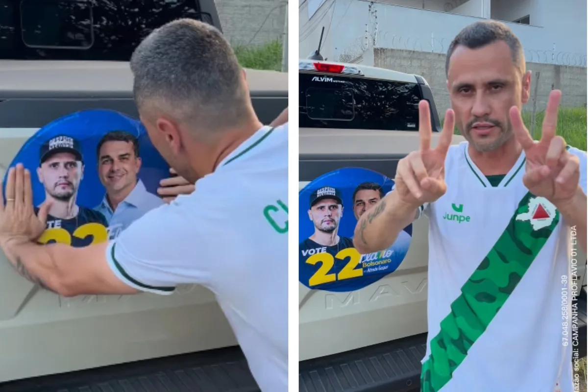 Eleito em primeiro turno, Cleitinho abraça a campanha de Flávio Bolsonaro em Minas Gerais